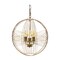 Melrose Sphere Hanging Lamp Ceiling Light Fixture - 21" - Gold